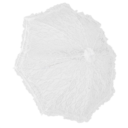 White lace bridal umbrella - lace,