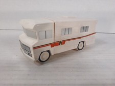 Avon White Glass Winnebago Motor Home Full Wolf Country After Shave Bottle