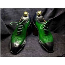 Handmade Patina Art Green
