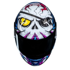 HJC RPHA 12 Kraken Premium Sport Full Face Motorcycle Helmet - White/Blue/Purple