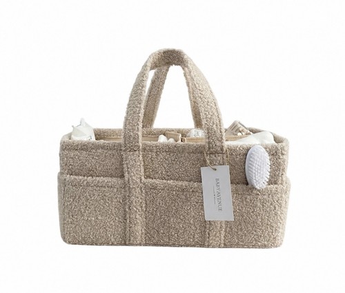 Bouclé nappy caddy organiser - nappy,