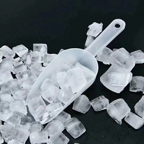 White plastic flour scoop - white,