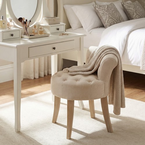 Maddie dressing table stool - dressing,