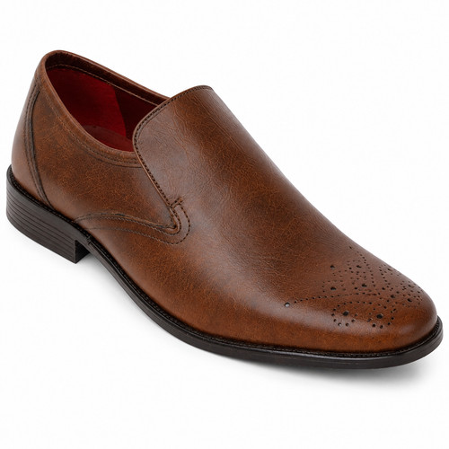 Mens brown slip - slip, on