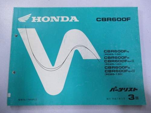 Cbr600f parts list - parts, 3rd