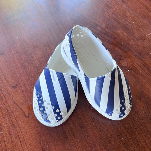 Native blue and white - and, striped