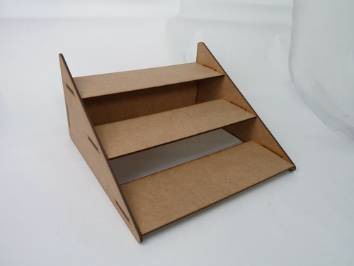 Step wooden display - wooden, stand