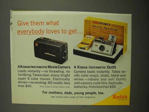 1966 kodak instamatic movie - kodak,