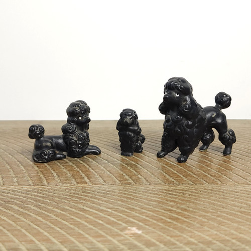 Vintage poodle dog miniature - vintage,
