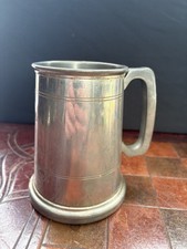 Olde Country Rose Pewter Tankard Glass Bottom “Time For Another” Court Judge 