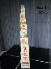 In The Night Garden pontipines  Wooden Stacking, Nesting Number 1-10 Boxes 2007 