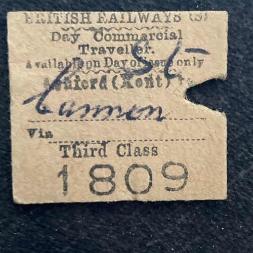 Half railway ticket - ,