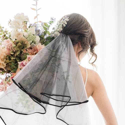Short double layer wedding - layer,