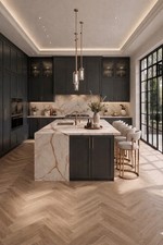 Painted Skinny Shaker Kitchen