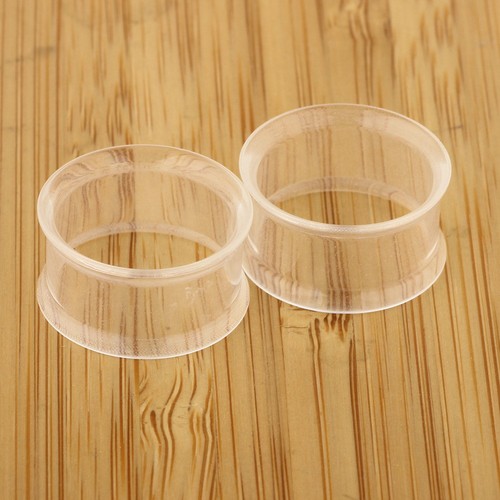 Transparent ear gauges plugs - transparent,