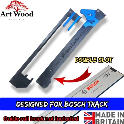 Double slot track saw guide - slot,