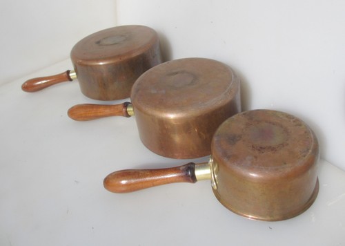 Vintage copper pan - copper,
