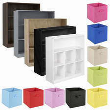 Wide 7 Cube Bookcase Wooden