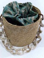Hermina Athens Raffia Bucket