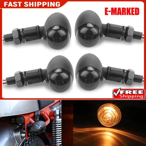 Aluminium motorcycle bullet - 4x,