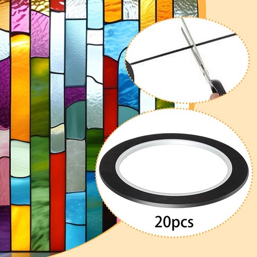 20x stained glass lead - lead, lines