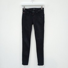Hudson Collin Skinny Jeans Size Small W25 Womens Black FLT-CD