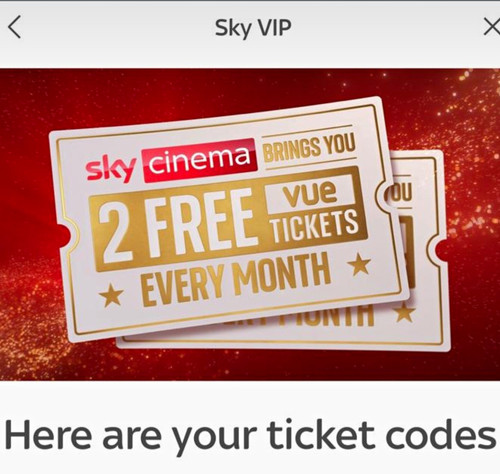 Vue cinema tickets - -, anyday