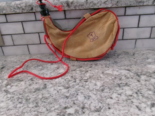 Vintage leather skin bota - vintage,