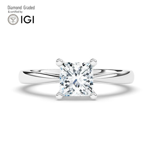 Princess diamond engagement - diamond,