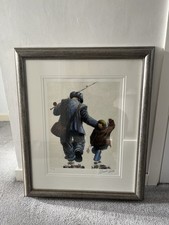 "Gone fishing" Limited Edition Alexander Millar Signed Print Large, Framed