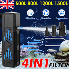 4 in1 Aquarium Fish Tank Filter Water Pump Internal Purifier Filter Oxygen Wave