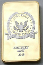 Fort Knox Gold Silver Bar Kentucky Mint President Donald Trump Autograph Eagle U
