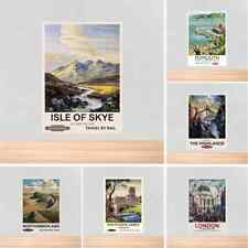 UK Holiday Posters Print