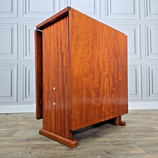 Retro Vintage Mid Century Drop Leaf Table - Wooden Long Dining Kitchen Utility