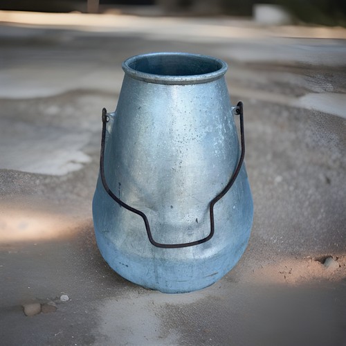 Vintage galvanised milk - vintage,