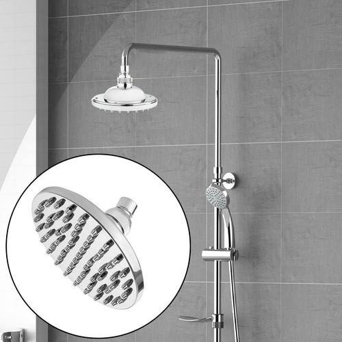 15cm round solar shower head - round,