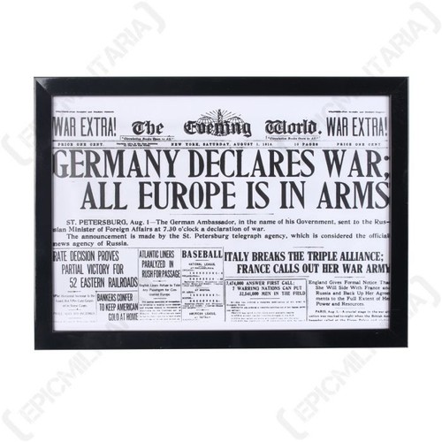 Declaration war newspaper - declaration,