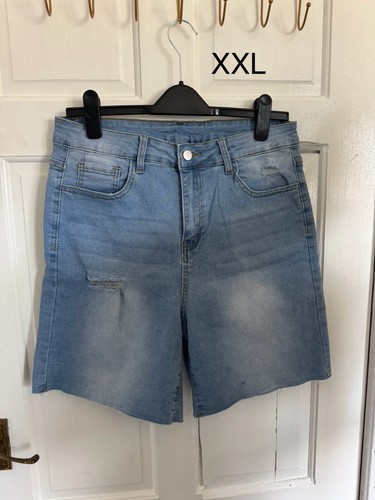 Women xxl jean shorts blue - women’s,
