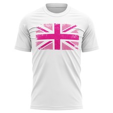 Pink Union Jack T Shirt for
