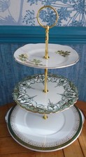 3 tier china cake stand