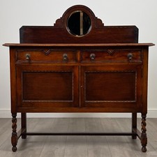 Antique 20th Century Barley Twist Sideboard In Oak ( REF AF-4058 )