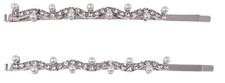 Diamante & Pearl  Slides Hair