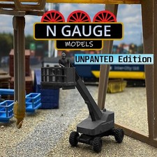 UNPAINTED- N Scale Gauge 1:148 Boom Lift (Bridge JLG Cherry Picker Dock 1:160 )