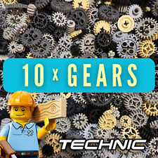 LEGO Technic Gears Parts Bundle 10x Mixed Job Lot Set Bevel Teeth Worm Axel Cogs