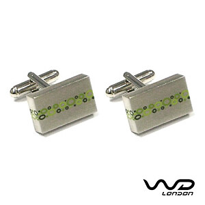 Green firm cufflinks - green, wd