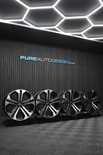 YOURS FOR OURS Genuine 22" Audi Q7 Q8 VIPER BLACK & DIAMOND CUT Alloy Wheels