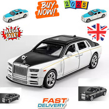 1/36 Rolls Royce Phantom Car Model Alloy Diecast Simulation Toy with Sound Light