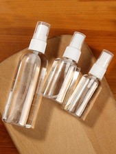 3pcs Spray Bottles Perfume Plastic Travel Disinfection Makeup Water Replenishing