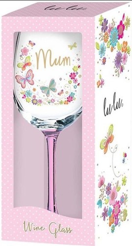 Mum wine glass - lu lu, “mum”