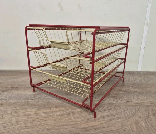 Vintage wire filing - wire, trays